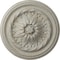 Ekena Millwork Wigan Ceiling Medallion, Hand-Painted Pot of Cream Crackle, 16"OD x 2 1/4"P CM16WGPCC - alternate 1